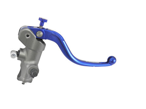 Accossato Radial Brake Master Cylinder 15x20 With Natural Anodyzed body and Colourful fixed lever (nut + lever)