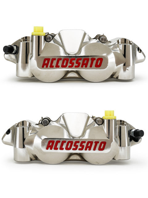 Accossato Radial Brake Caliper CNC-worked Monoblock 108 mm distance With Pistons in Titanium