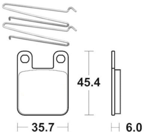 Brake pads for Yamaha brand Accossato code AGPA263