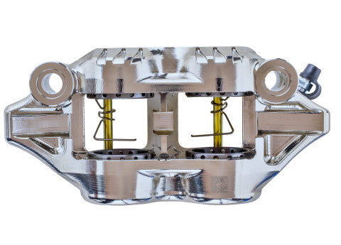 Accossato Radial Brake Caliper CNC-worked Monoblock 108 mm distance With Pistons in Titanium, Off-set 21 mm