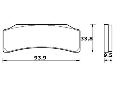 Brake pads for Brembo Racing Calipers brand Accossato code AGPA281