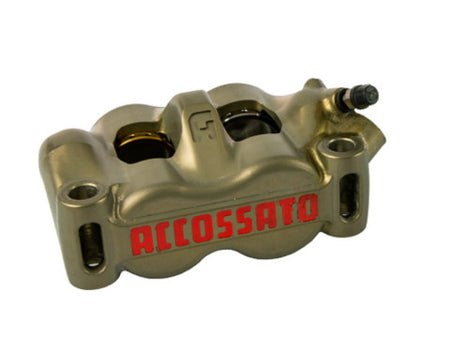 Accossato Radial Brake Caliper CNC-worked Monoblock 100 mm distance With Pistons in Titanium