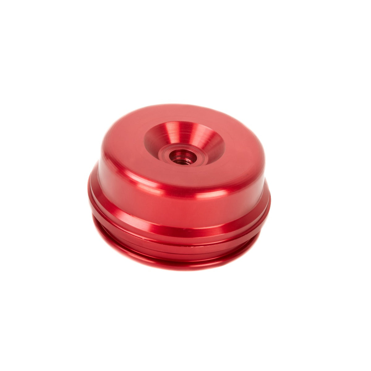 Shock Absorber Reservoir End Cap Extended -inc Valve (Showa 49x23mm) -Black