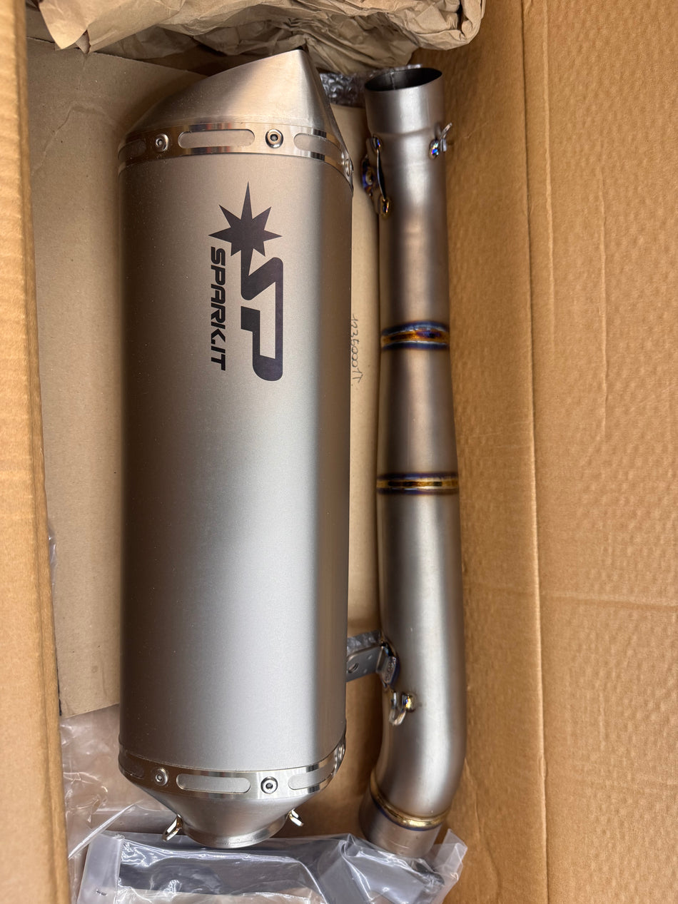 Spark Titanium Link Pipe & Force Silencer Yamaha R6 2017