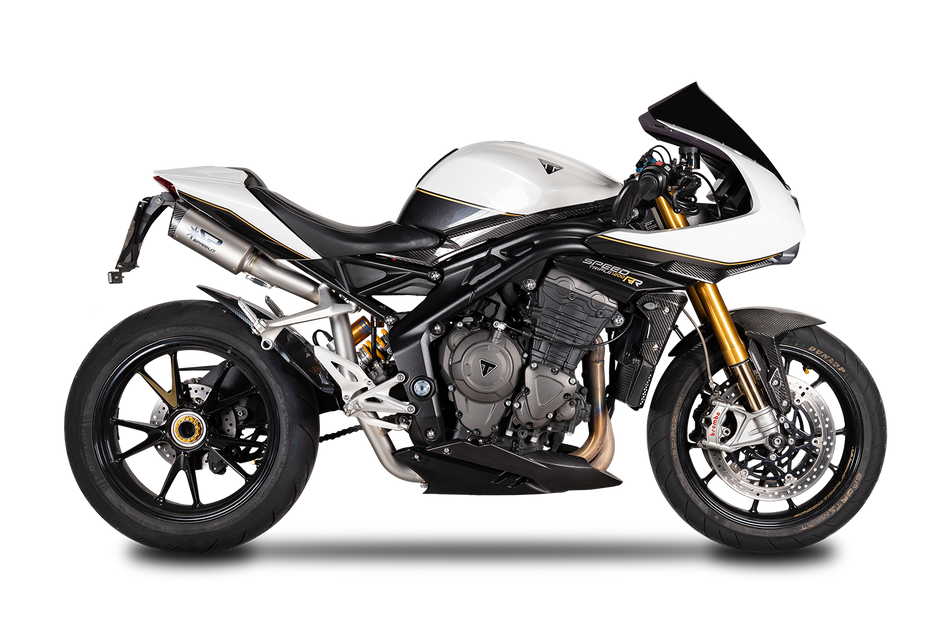 SparkIT SPEED TRIPLE 1200 RS/RR (21-24)  DYNO double slip-on under-seat with carbon end cap
