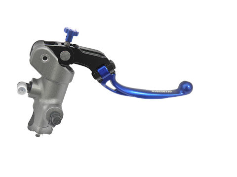 Accossato Radial Brake Master Cylinder 15x19 With Natural Anodyzed body and Colourful folding lever (nut + lever)