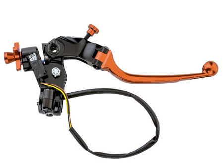Accossato Racing Cable Full Clutch New Version With Adjustable Distance (24mm-29mm), Coloured Folding Lever (Knob+Lever+Adjuster) and Micro Included.