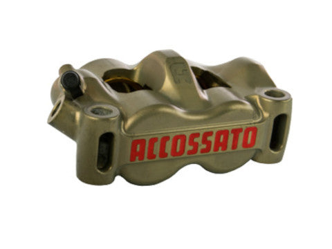 Accossato Radial Brake Caliper CNC-worked Monoblock 100 mm distance With Pistons in Titanium