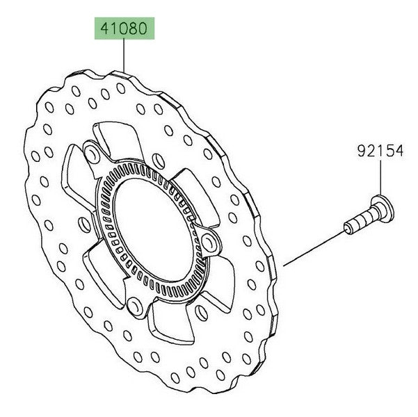 Kawasaki Z400/Ninja 400 2021- Rear Disc 41080-0686-11H