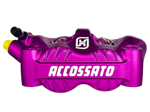 Accossato Radial Brake Caliper Forged Monoblock 100 mm distance With Pistons in Aluminium