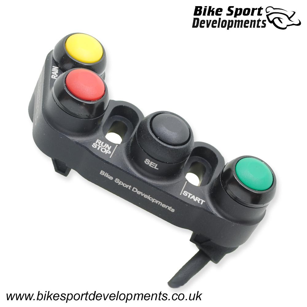 BD-SW-4BC-36 - Kawasaki ZX10RR 2021 onward - 4 function - brake mount - Stop/Run Start Select Rain