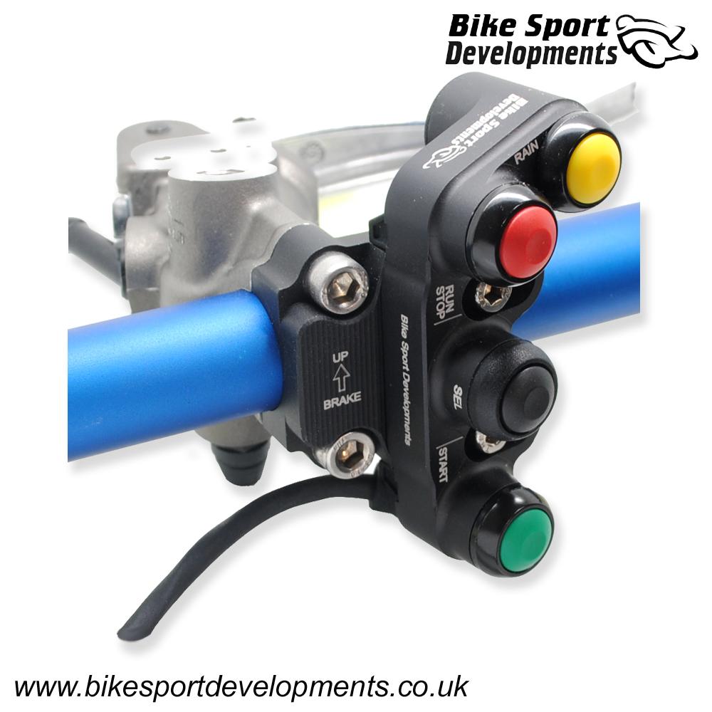 BD-SW-4BC-36 - Kawasaki ZX10RR 2021 onward - 4 function - brake mount - Stop/Run Start Select Rain