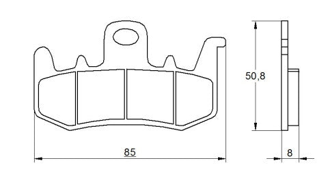 Pastillas de freno para Aprilia, Benelli, Ducati, Harley Davidson, Kawasaki marca Accossato código AGPA177