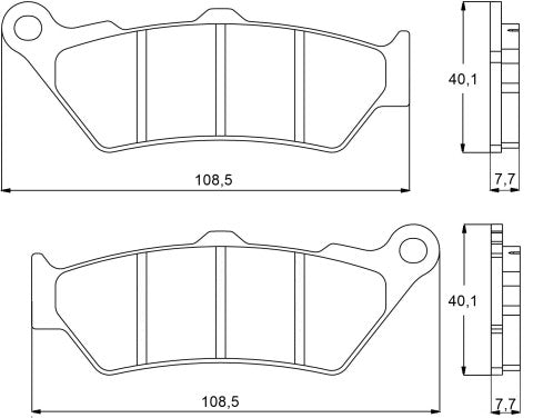 Brake pads for Aprilia, Ducati, Harley Davidson, Honda, KTM, Yamaha brand Accossato code AGPA92