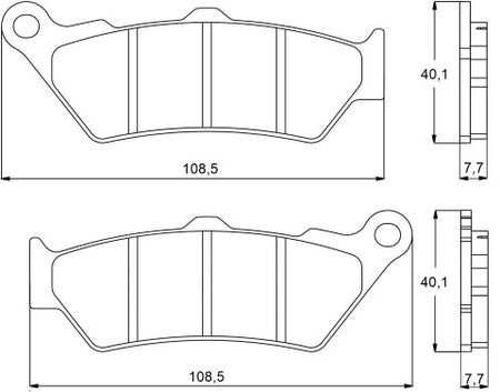 Brake pads for Aprilia, Ducati, Harley Davidson, Honda, KTM, Yamaha brand Accossato code AGPA92