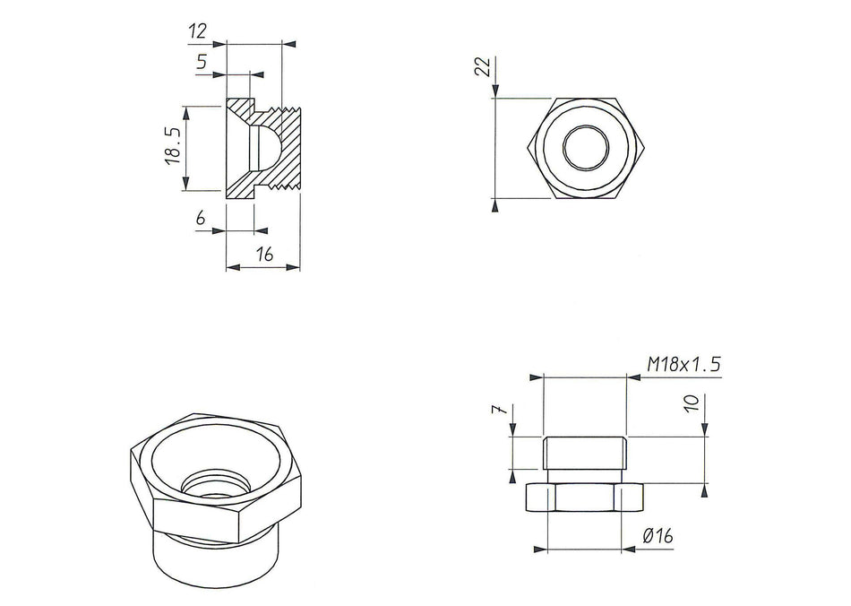 Spark IT Aperture clamp for Konix silencer