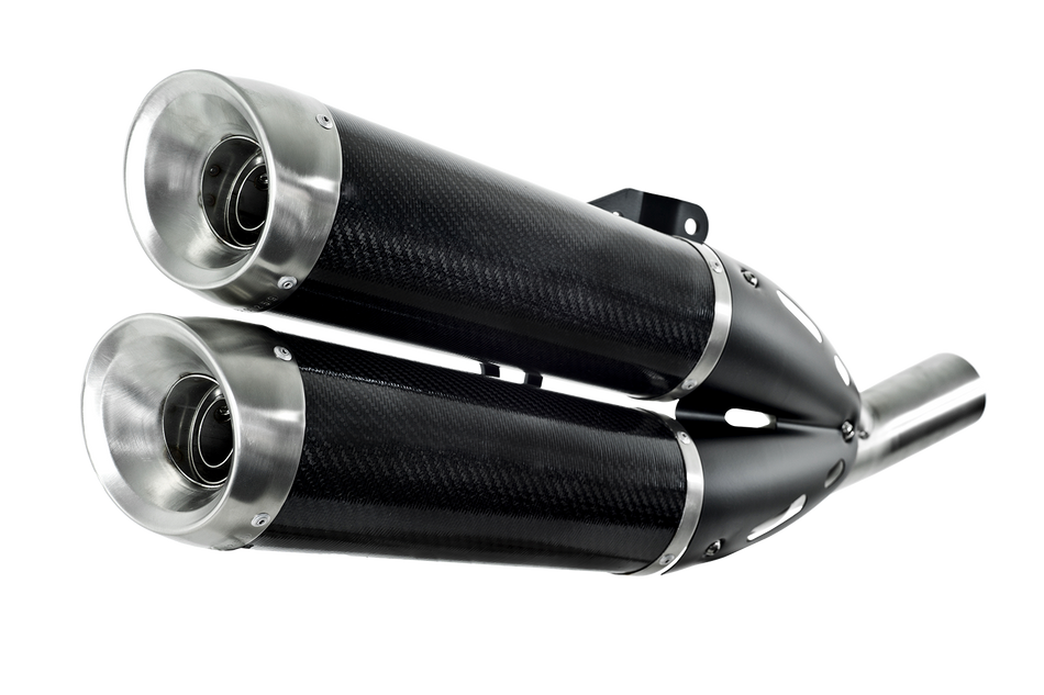 Spark IT Evo5 Stainless Silencers lateral standard mounting Ducati Diavel 2011-2013