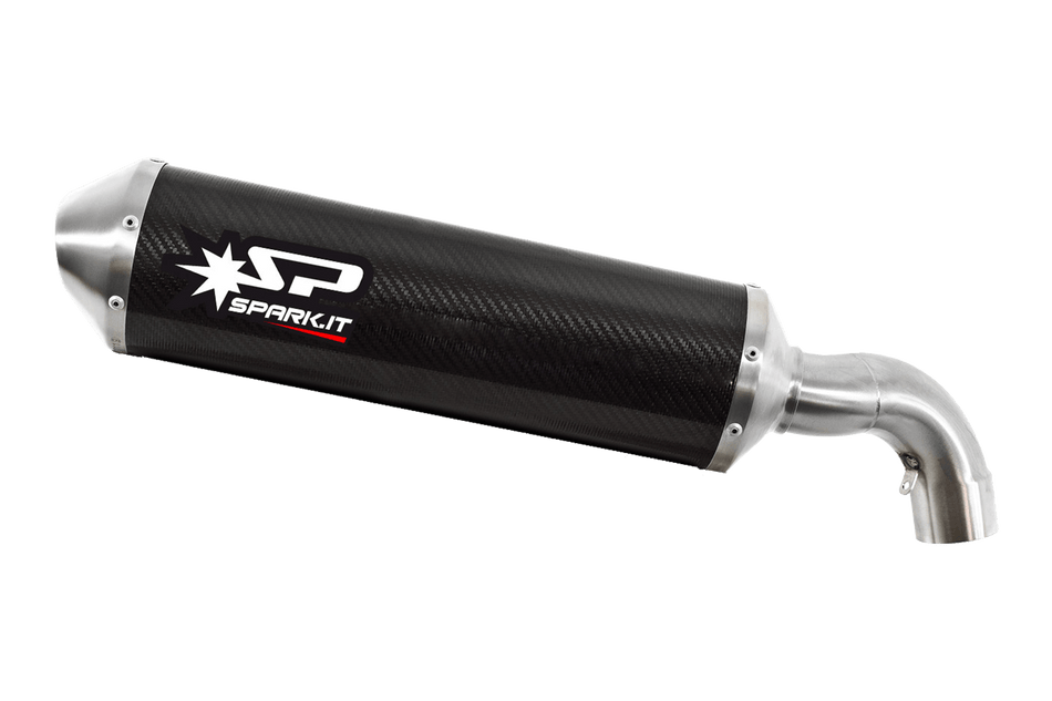 Spark IT Dark Style Oval Slip On & link pipe Ducati Hypermotard 796 2009-2012 1100/S/1100 Evo/Evo SP 2007-2012