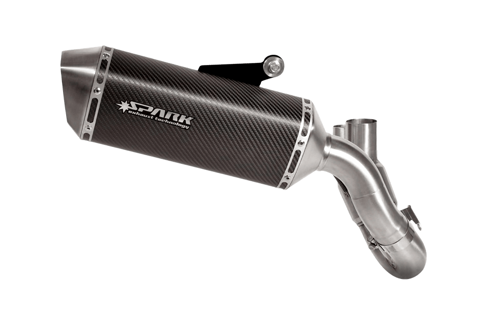 Spark IT Carbon Force Evo Link Pipe & Silencer Ducati Hypermotard 821 2013-2015- Hyperstrada 2013-2015