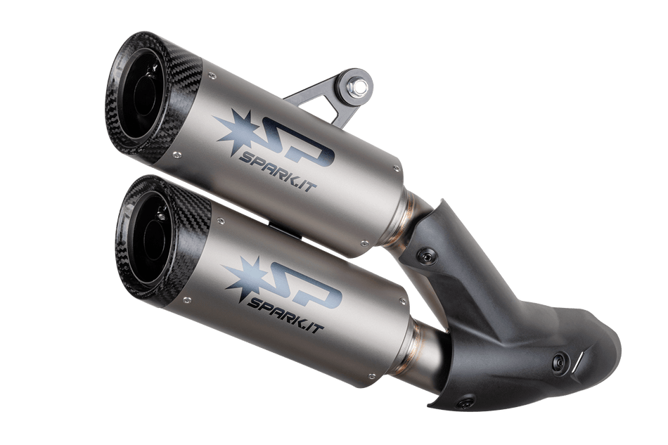 Spark IT Dyno silencers with Carbon end caps - Euro 5 Ducati Monster 937 2021-2024