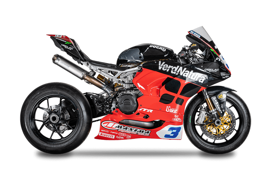 Spark IT WSSP Rectangular Full System Titanium Collectors-SS Cylinders Ducati Panigale V2 (20-24) Panigale 959