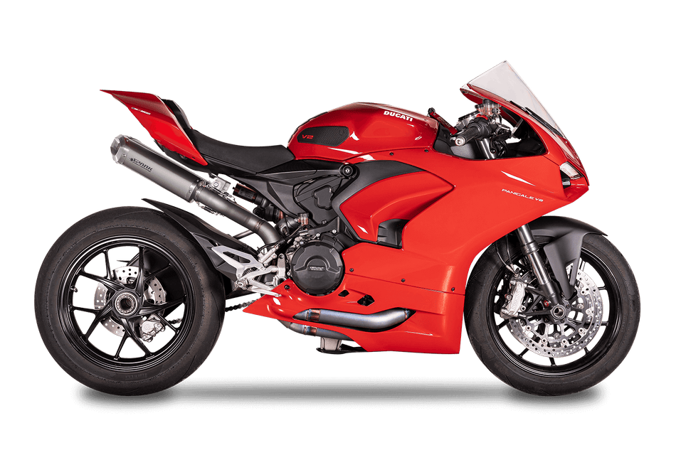 Spark IT Rectangular Full System Titanium Collectors-SS Cylinders Ducati Panigale V2 (20-24) Panigale 959