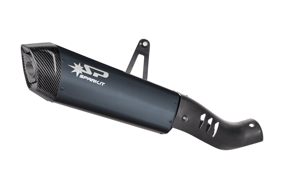 Spark IT Black Fighter Evo Full Titanium Slip-On Carbon Guard Honda Africa Twin CRF 1100L (20-26)