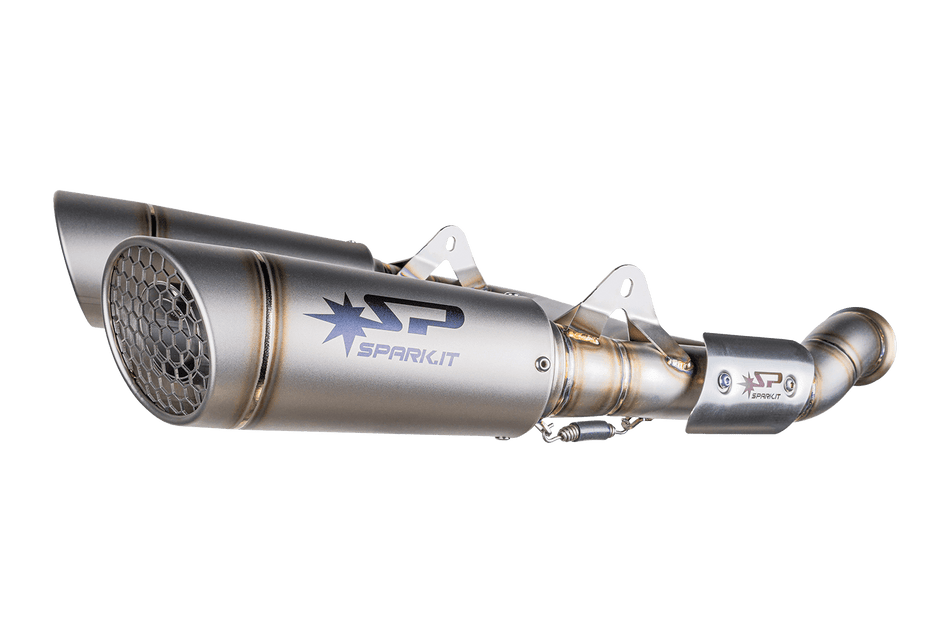 Spark IT Titanium Grid-O L.175 High Mounting Link Pipe & Silencer KTM Duke 790 (18-20) 790 L (23-24) 890 (20-23) Euro4 Euro5