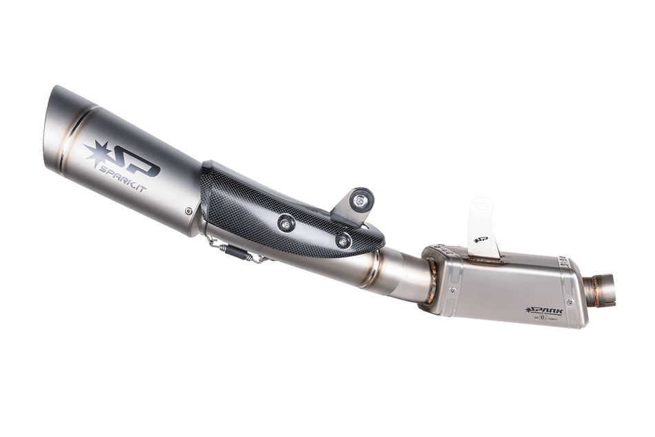 Spark IT Grid-O Link Pipe & Silencer High Mounting Stainless Steel Box Triumph Street Triple 765 20-22 RS-R-S
