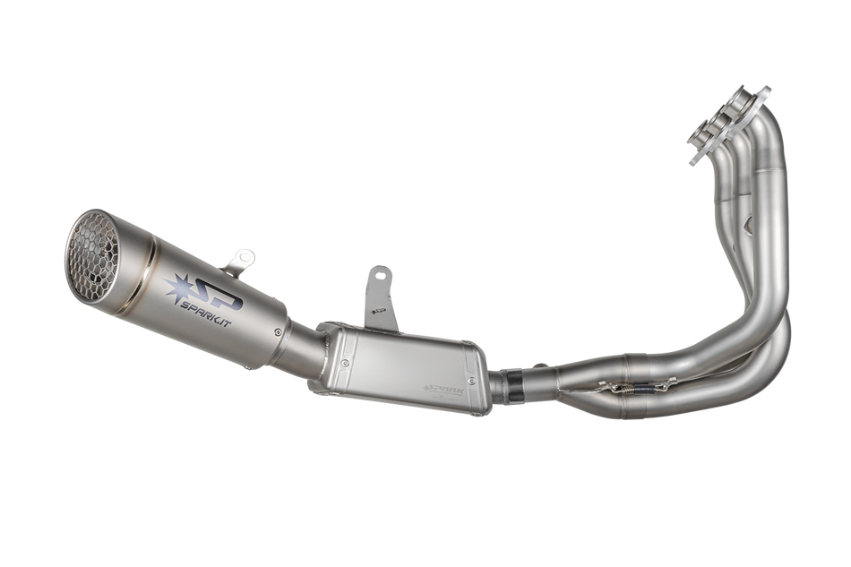 Spark IT Grid-O S.Steel Full System with silencer Pre box Moto 2 Edition Triumph Street Triple 765 23-25 RS-R-S