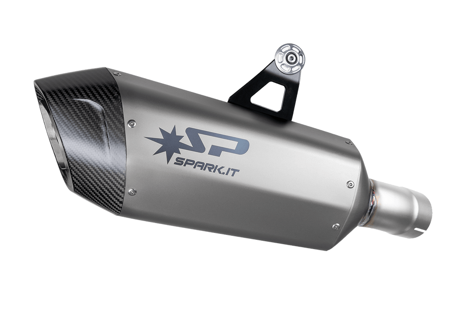 Spark IT Fighter Evo Matte Black Titanium Silencer with Carbon end cap BMW R 1300 GS 23-26 Adventure 2025