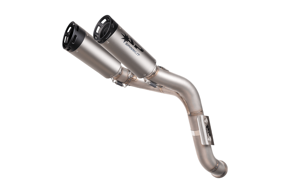 Spark IT Dyno silencers underseat with black end cap Homologated