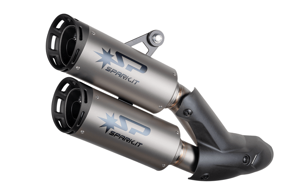 Spark IT Dyno silencers with Black Anodised end caps - Euro5 Ducati Monster 937 2021-2024