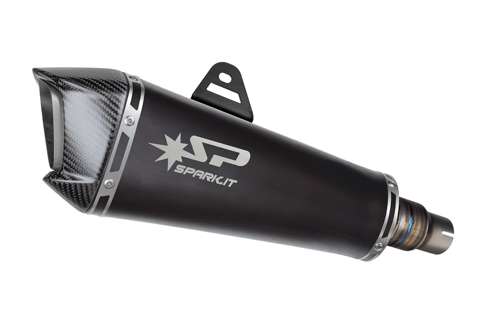 Spark IT Dark Style Konix Evo Slip-On Euro5 + Carbon Cover Honda X-ADV (17-26)