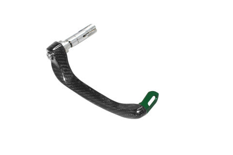 Right Lever Guard 'Ultra-Light' in Carbon Accossato, With colourful eyelet and insert