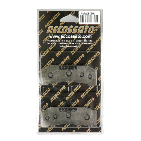 Brake pads for Brembo Racing Calipers brand Accossato code AGPA281