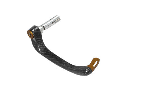 Right Lever Guard 'Ultra-Light' in Carbon Accossato, With colourful eyelet and insert