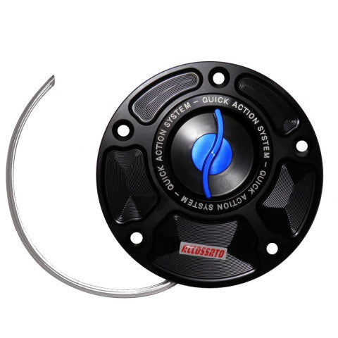 Accossato fuel-caps with quick action system, in CNC-worked Aluminium