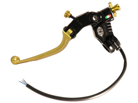 Accossato Racing Cable Full Clutch New Version With Adjustable Distance (24mm-29mm), Coloured Folding Lever (Knob+Lever+Adjuster) and Micro Included.