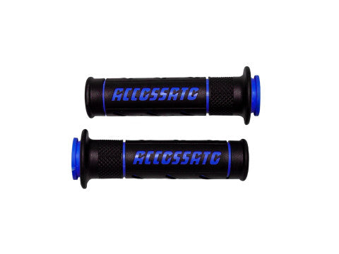 Pair of Street Grips Black With Colourful Accossato Sign