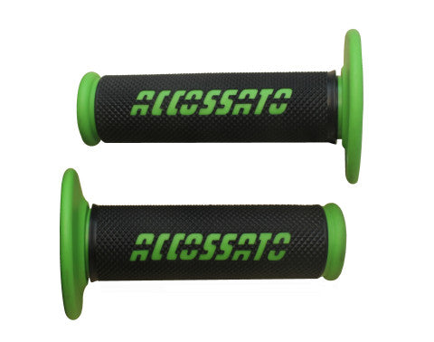 Offroad Grips in black color with colored logo