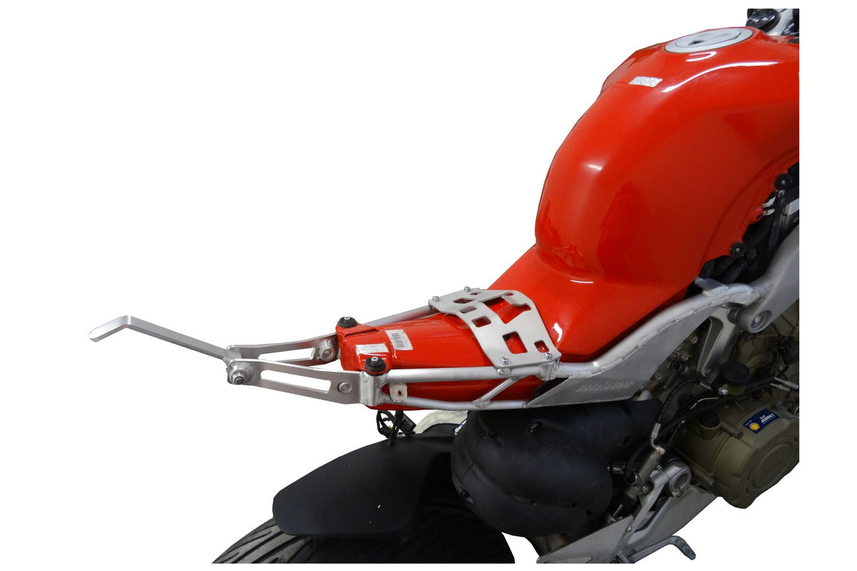 Rear frame aluminium Ducati V4 for solo seat closed