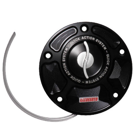 Accossato fuel-caps with quick action system, in CNC-worked Aluminium