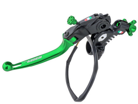 Accossato Racing Cable Full Clutch New Version With Adjustable Distance (24mm-29mm), Coloured Folding Lever (Knob+Lever+Adjuster) and Micro Included.