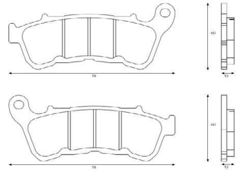 Brake pads for Harley Davidson brand Accossato code AGPA287