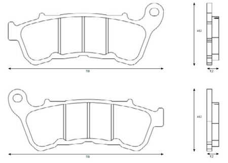 Brake pads for Harley Davidson brand Accossato code AGPA287