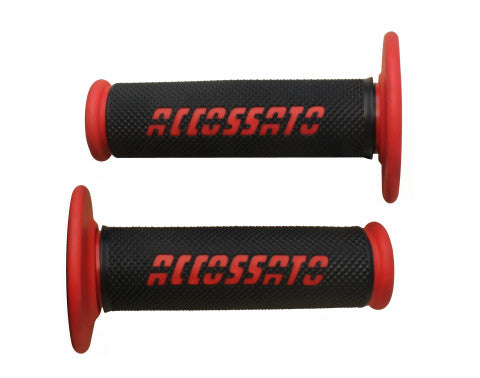 Offroad Grips in black color with colored logo