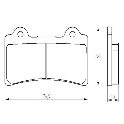 Brake pads for Yamaha brand Accossato code AGPA197