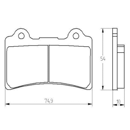 Brake pads for Yamaha brand Accossato code AGPA197