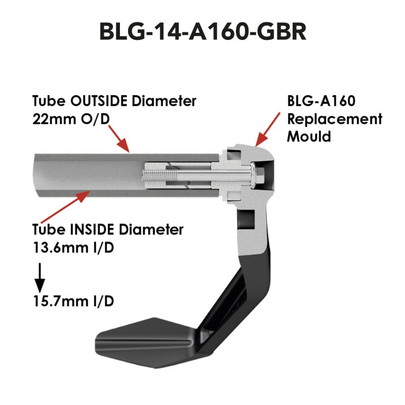 Brake Lever Guard For Aftermarket Bars with 14mm insert